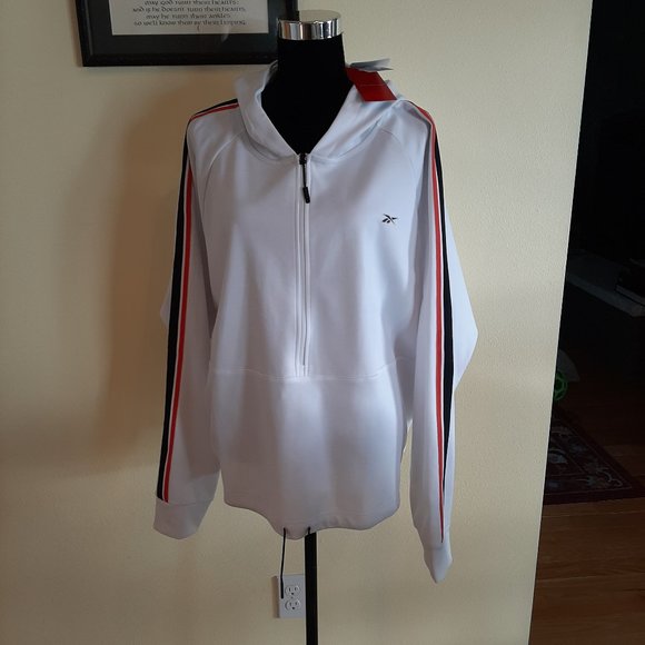 Reebok Speedwick Wicking White Athletic Jacket - Picture 1 of 13